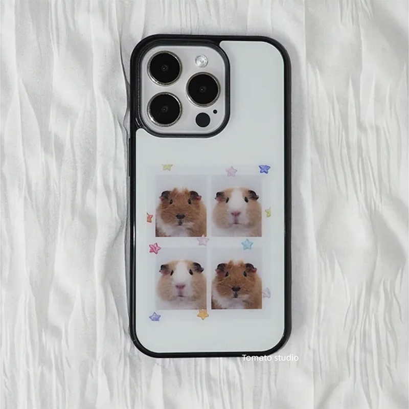 Phone Cases Korean - Korean Ins Guinea Pig Head Sticker