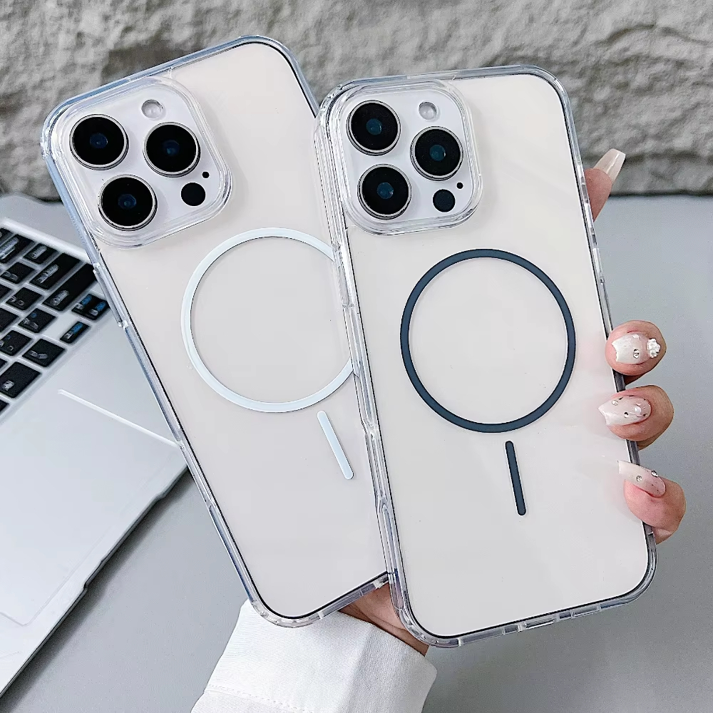 Phone Cases Quality - Luxury Magnetic Clear Phone Case For
