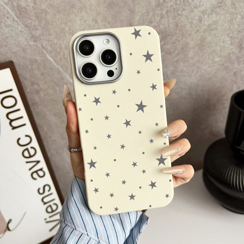 Phone Cases Korean - Ins Korean Full Screen Gray Stars