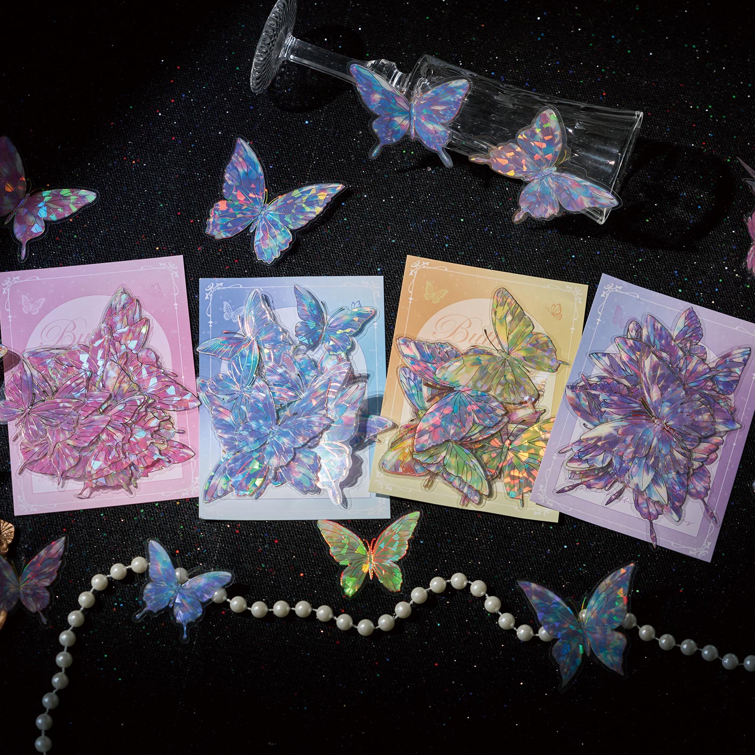 Phone Cases Diy - Crystal Butterfly Series Hot Stamping Stickers