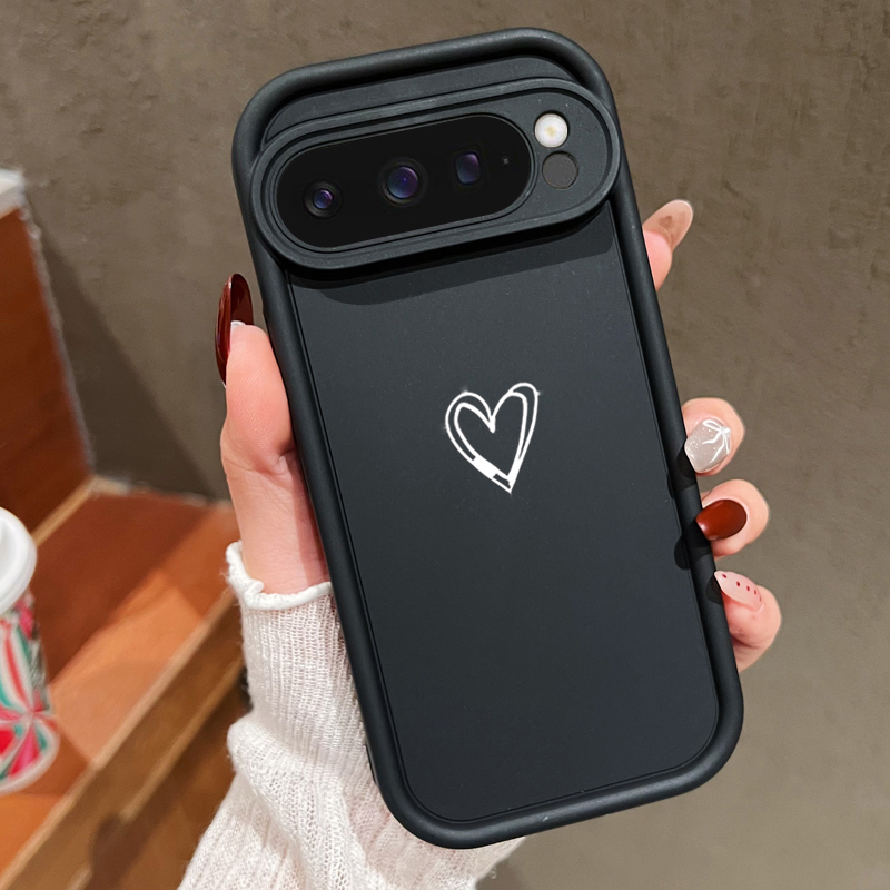 Phone Cases Pixel 9A - Simple Love Pattern Soft Case For