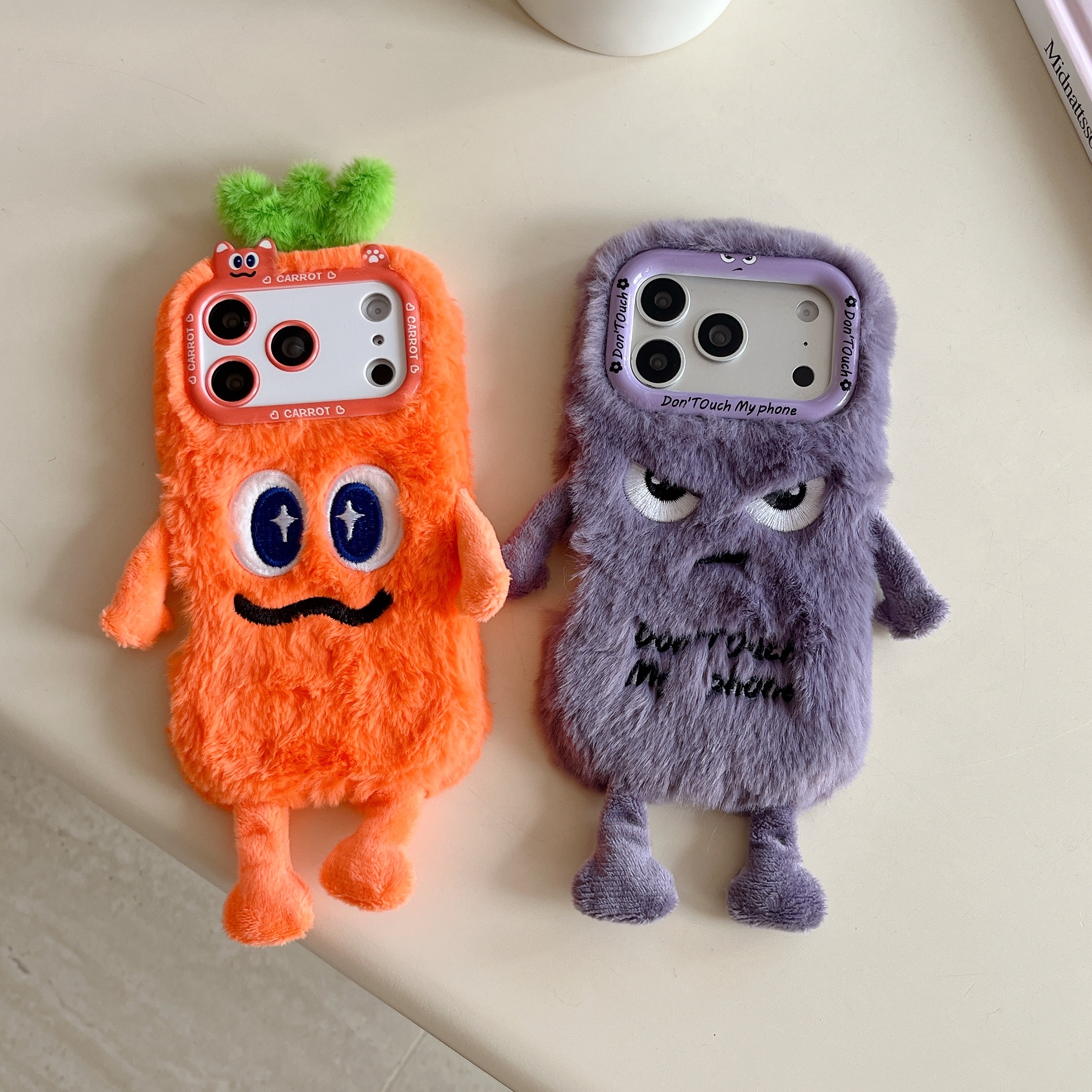 Phone Cases Iphone - Cute Plush Phone Case with Quirky