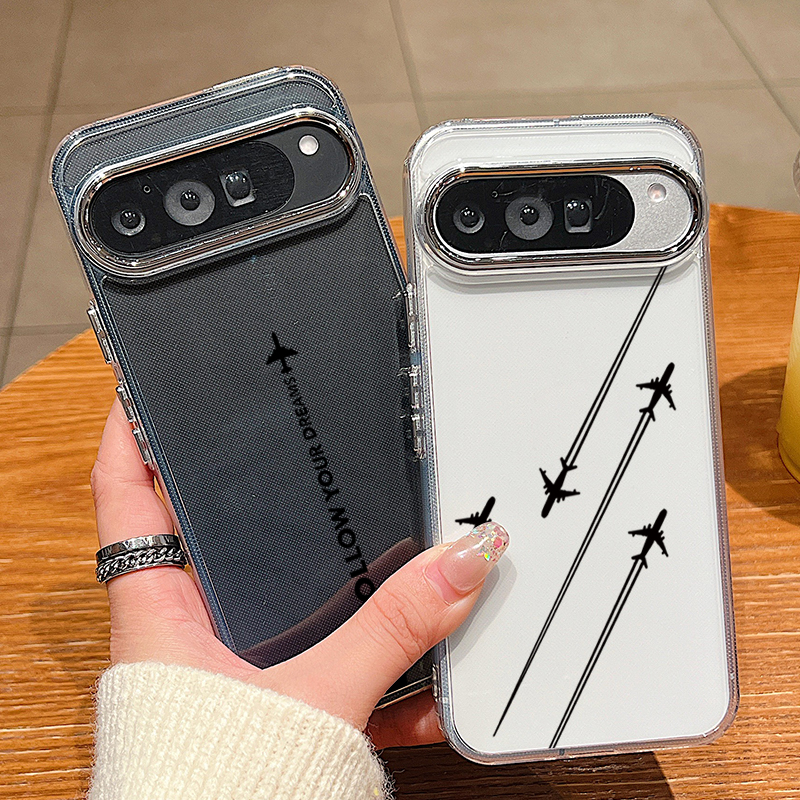 Airplane Line Pattern TPU Phon - Phone Cases Pixel 9A ulasan dan harga