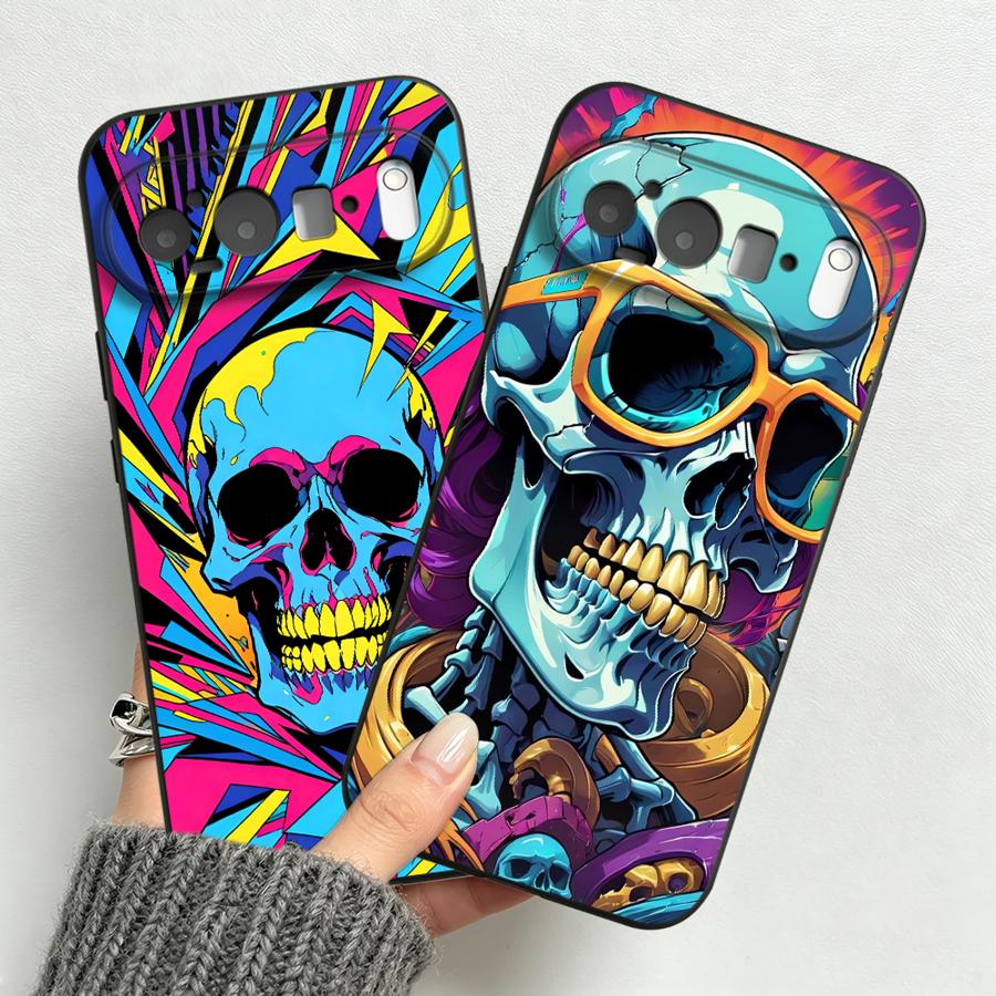 Neon Pop Art Skull Case for Go - Phone Cases Pixel 9A ulasan dan harga
