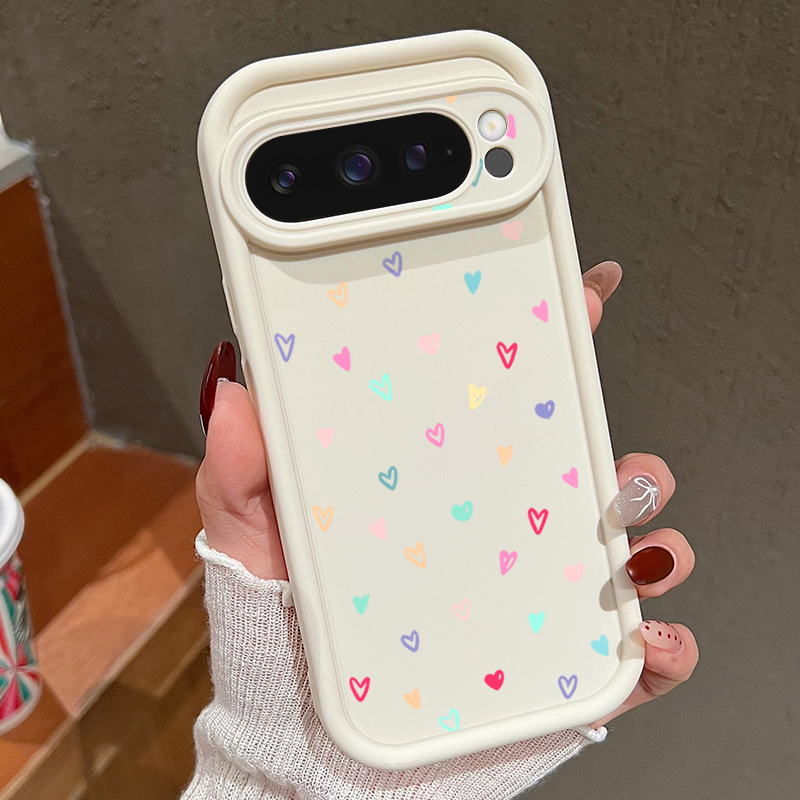 Colorful Little Hearts Soft Ca - Phone Cases Pixel 9A ulasan dan harga