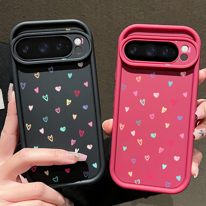 Colorful Little Hearts Soft Ca - Phone Cases Pixel 9A ulasan dan harga