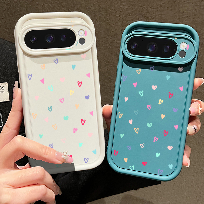 Colorful Little Hearts Soft Ca - Phone Cases Pixel 9A ulasan dan harga