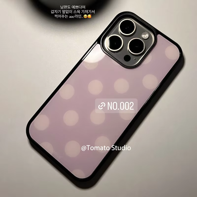 Korean Ins Fashion Purple Polk - Phone Cases Korean ulasan dan harga