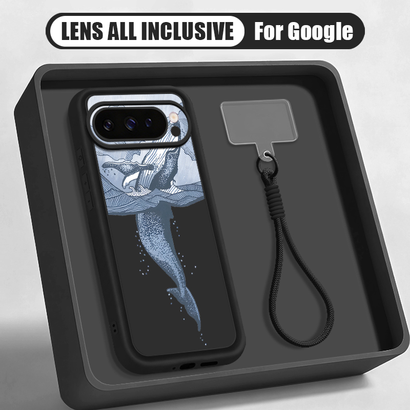 Humpback Whale Print Wrist Str - Phone Cases Pixel 9A ulasan dan harga