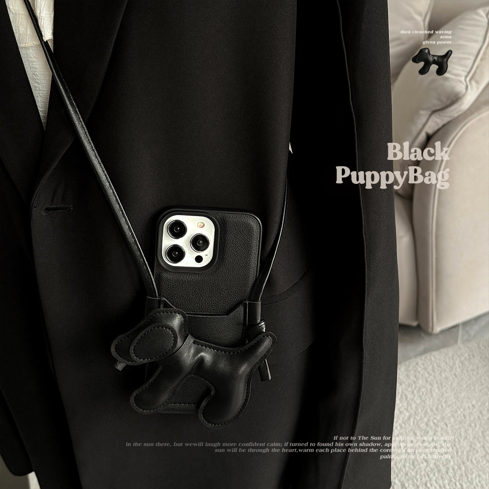 Korean Black Crossbody Lanyard - Phone Cases Diy ulasan dan harga