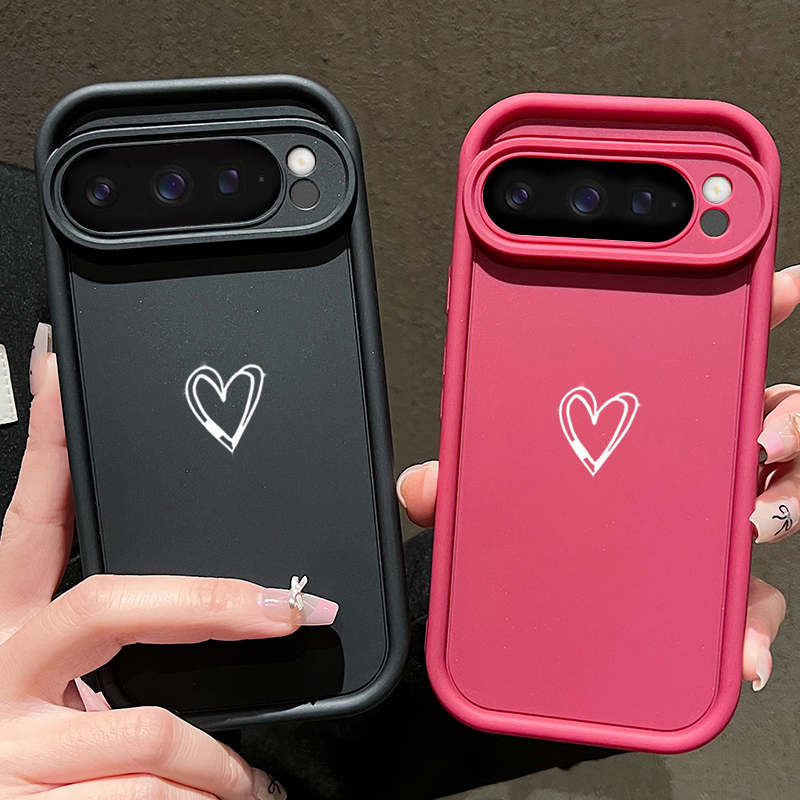 Simple Love Pattern Soft Case  - Phone Cases Pixel 9A ulasan dan harga