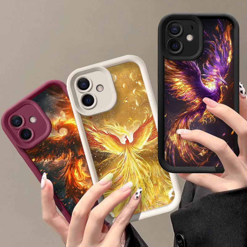 Aesthetic Golden Phoenix Fire  - Phone Cases Pixel 9A ulasan dan harga