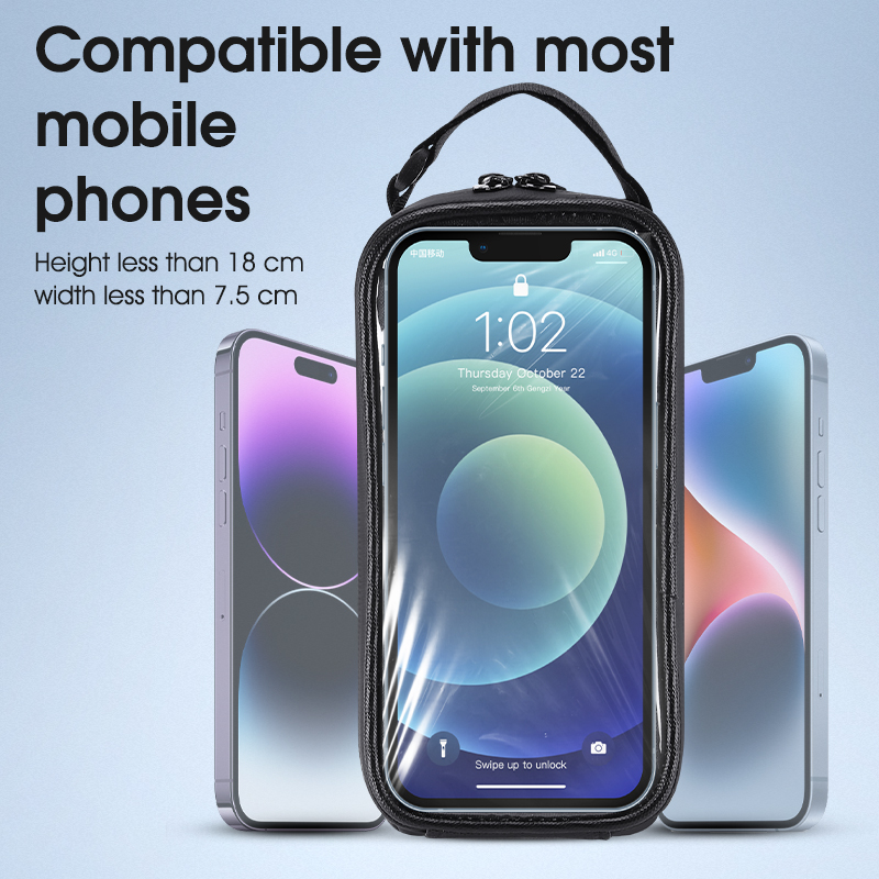 WEST BIKING Bicycle Frame Bag  - Phone Cases Youtube ulasan dan harga