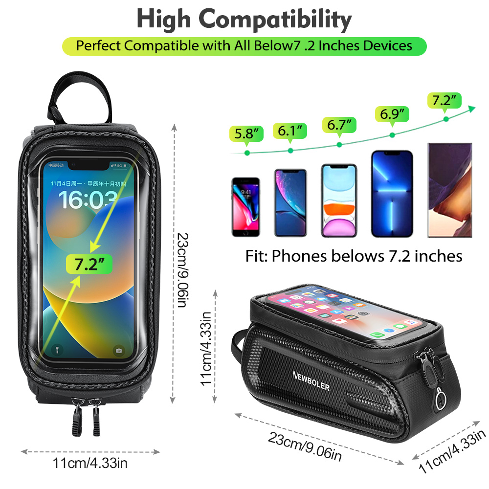 NEWBOLER Bicycle Bag Cycling T - Phone Cases Youtube ulasan dan harga