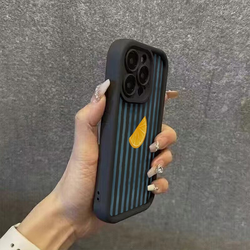 Striped Lemon Slice Pattern Ph - Phone Cases Iphone 16 Pro Max ulasan dan harga