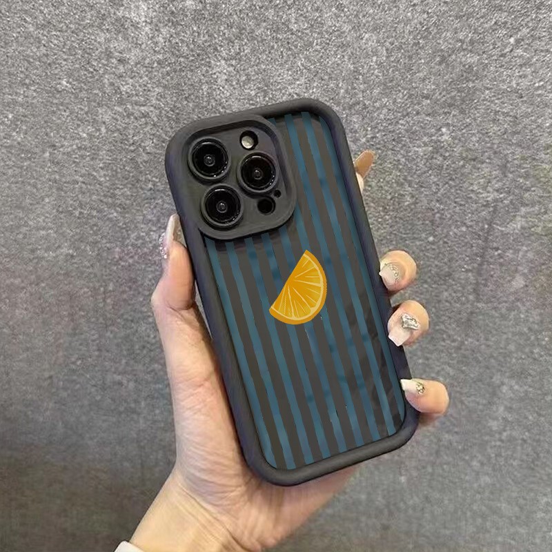 Striped Lemon Slice Pattern Ph - Phone Cases Iphone 16 Pro Max ulasan dan harga