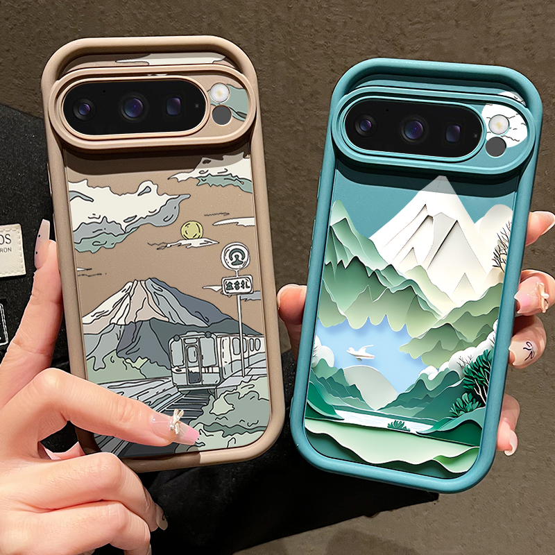 Mountain Road Patterned Phone  - Phone Cases Pixel 9A ulasan dan harga