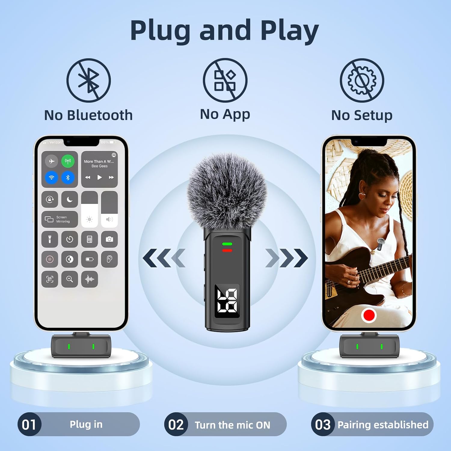 Wireless Lavalier Microphone f - Phone Cases Iphone ulasan dan harga