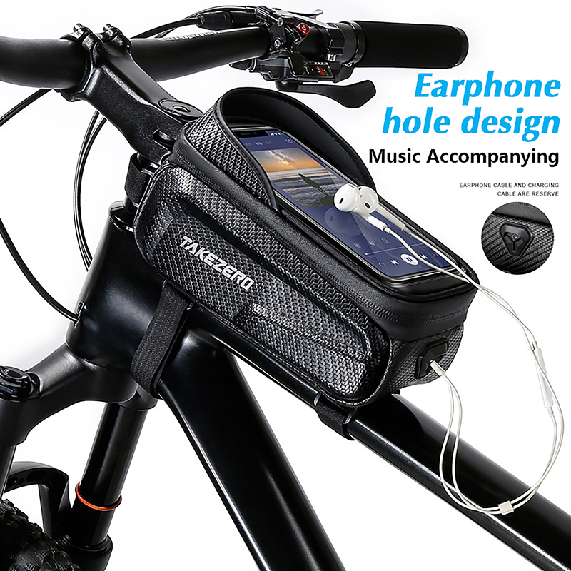 New Bicycle Bag Waterproof Tou - Phone Cases Youtube ulasan dan harga