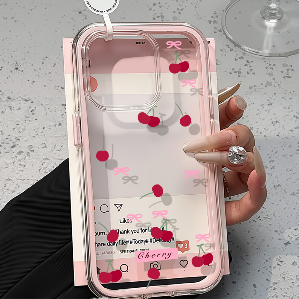 2in1 Pink Flower Case For iPho - Phone Cases Iphone 16 Pro Max ulasan dan harga
