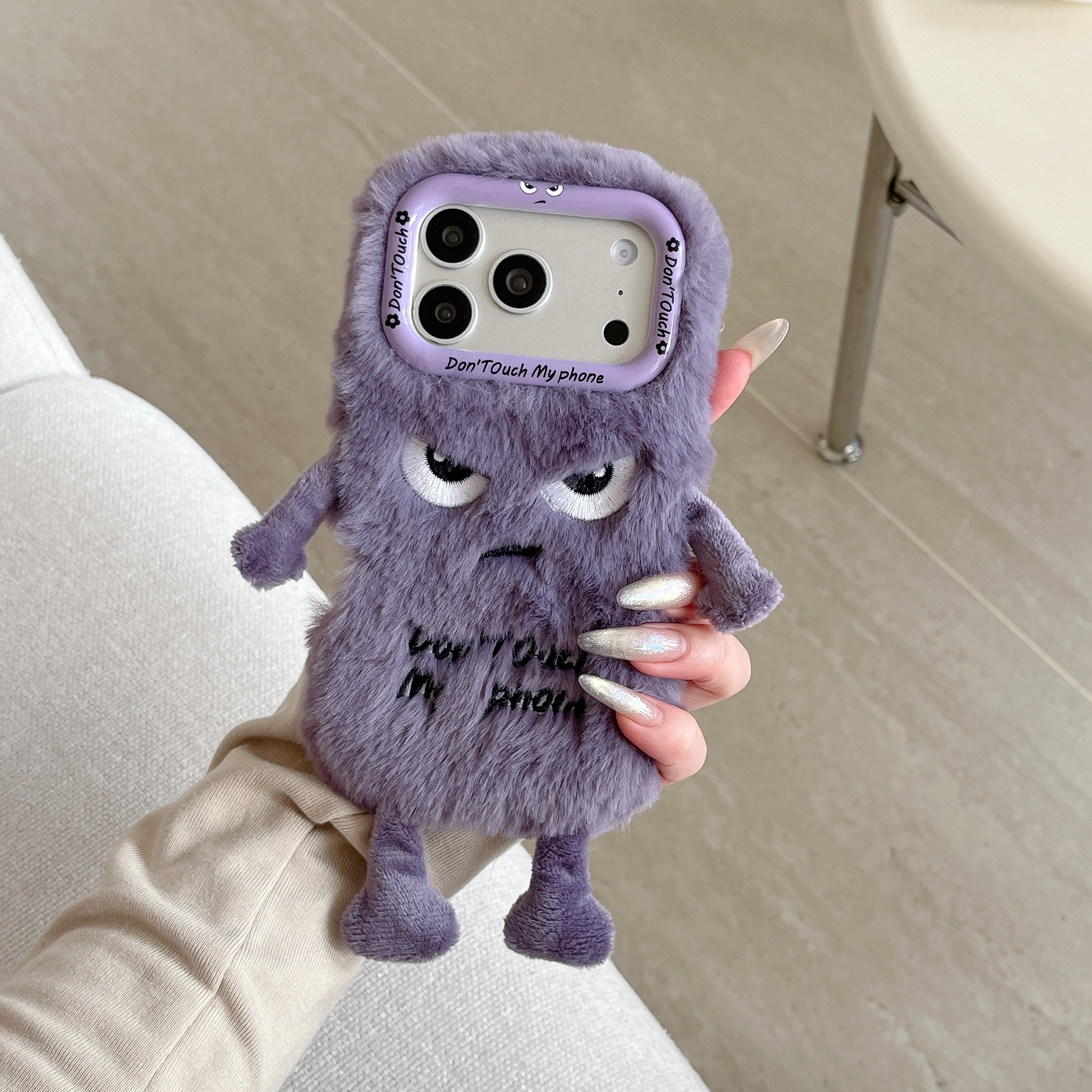 Cute Plush Phone Case with Qui - Phone Cases Iphone ulasan dan harga