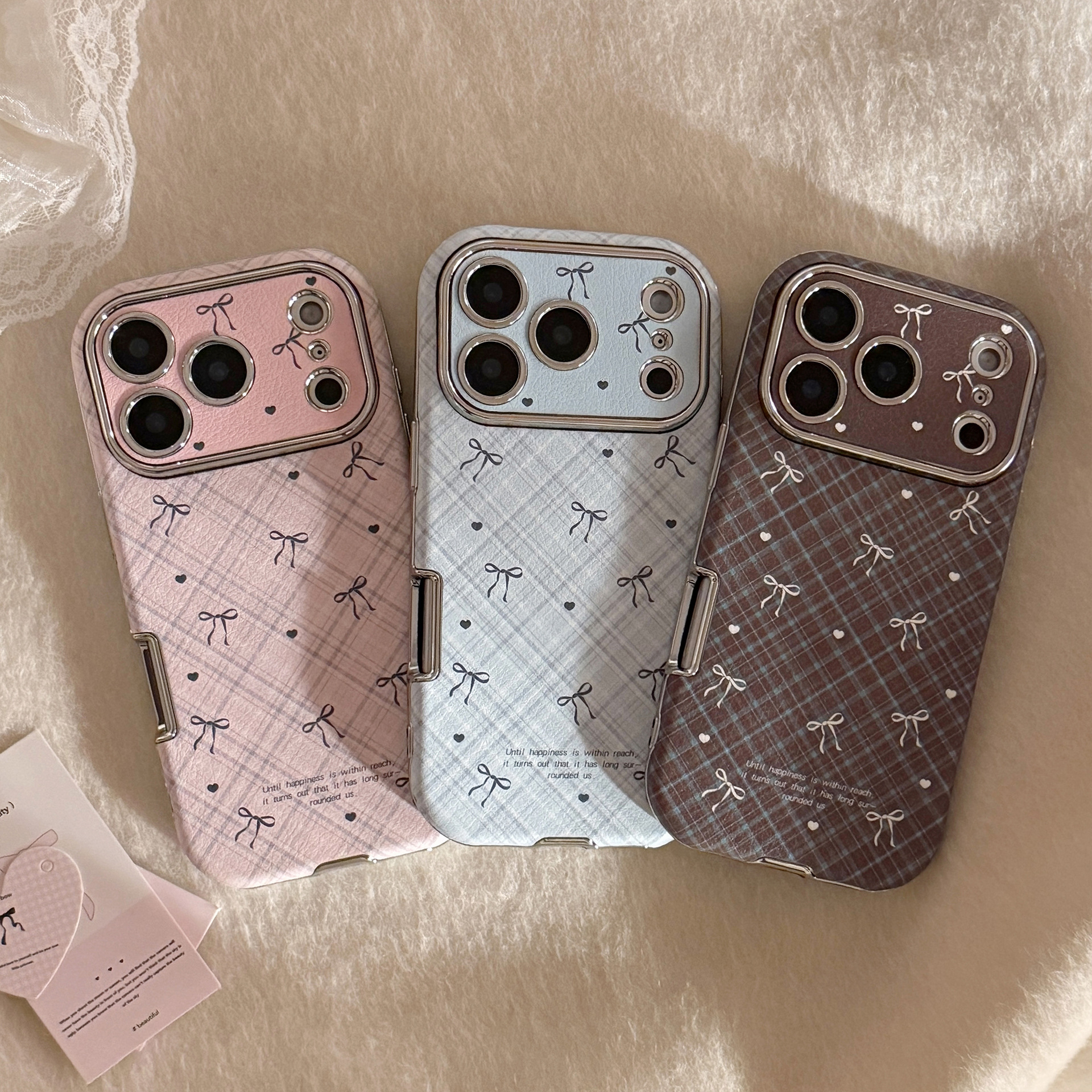 Korean Retro Plaid Grid Patter - Phone Cases Korean ulasan dan harga